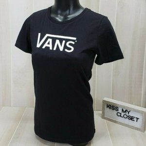 Vans Womens XL Logo Tee Black NWT Allegiance Shirt